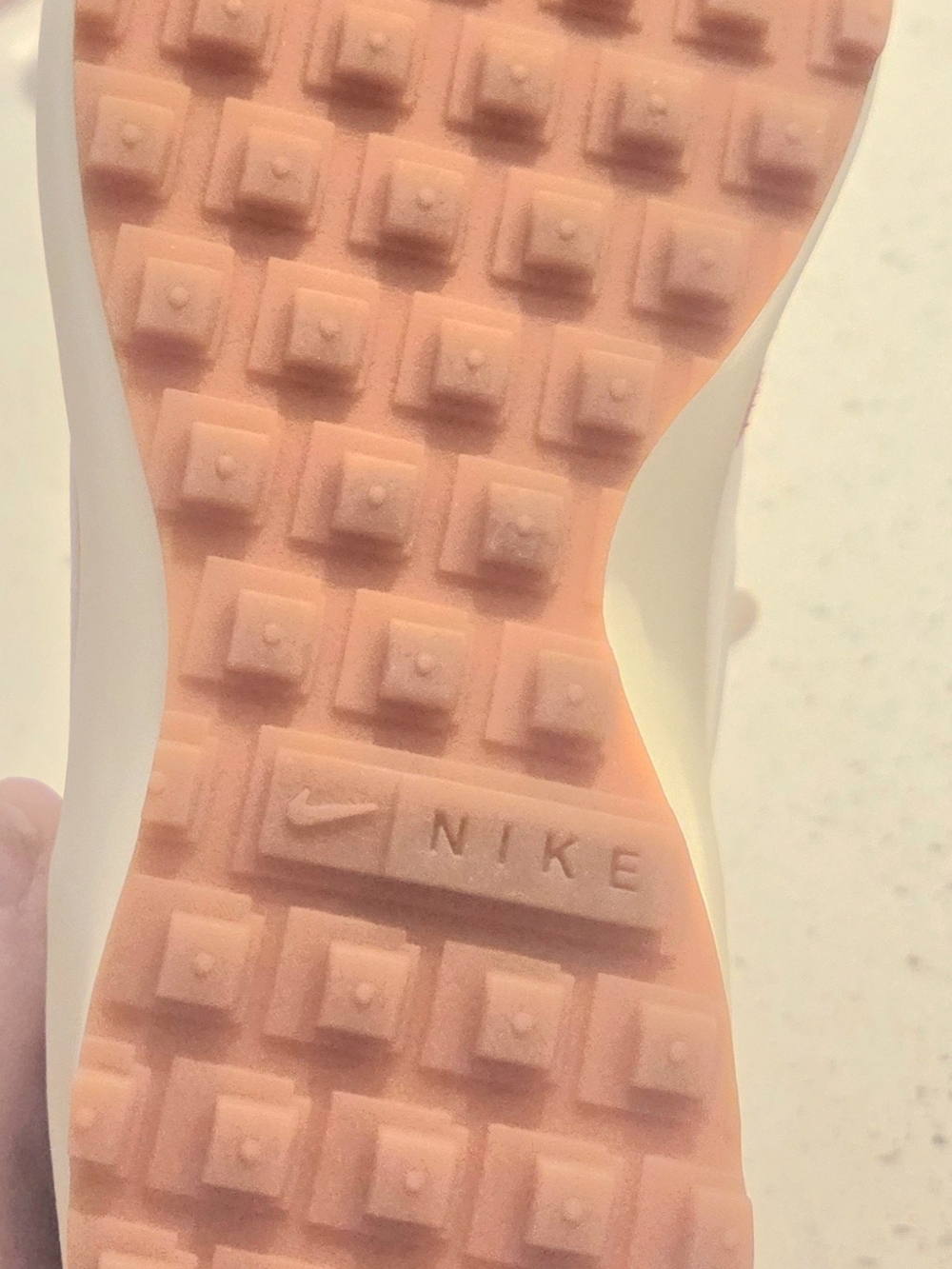 Nike Women's Rose Pink Retro Runner with White Swoosh - Picture 7 of 8